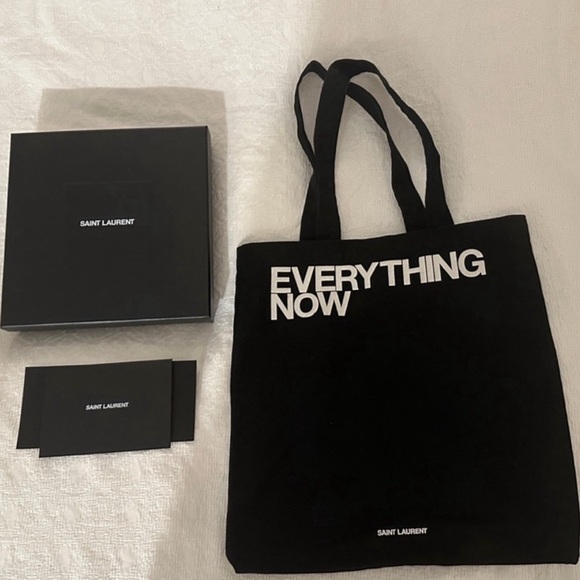 Authentic Saint Laurent Black Tote Bag - Picture 1 of 2
